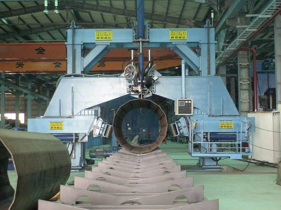 longitudinal welding pipe production line welding